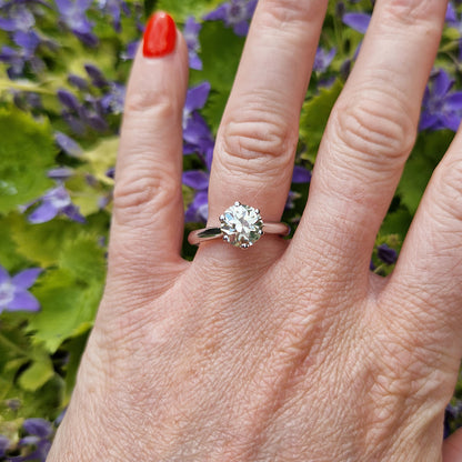 Vintage 1.03ct Diamond Solitaire Engagement Ring