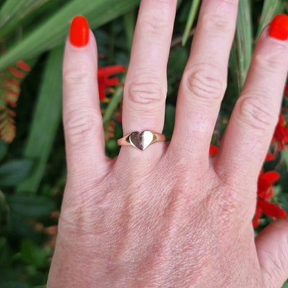 Vintage Gold Heart Ring