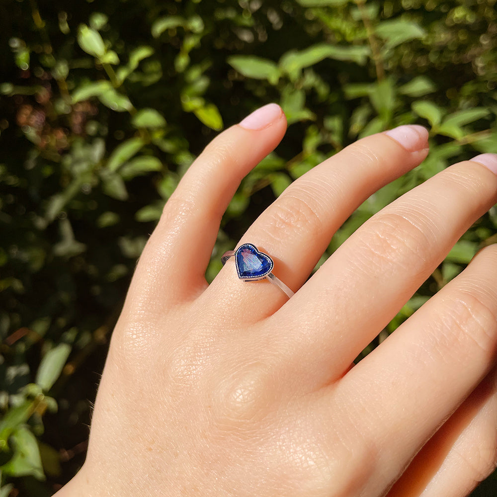 Vintage 1.91ct Sapphire Heart Ring