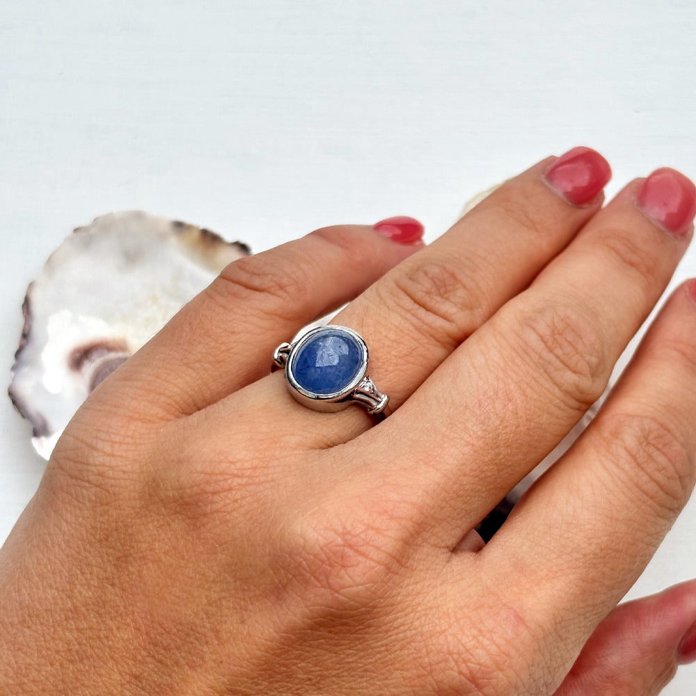 Vintage 7.79ct Star Sapphire & Diamond Ring