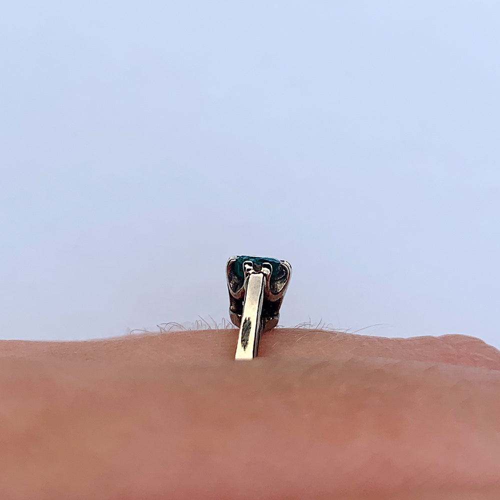 1982 Vintage Emerald Solitaire Ring