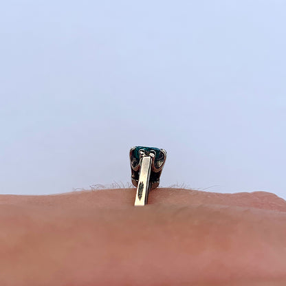 1982 Vintage Emerald Solitaire Ring