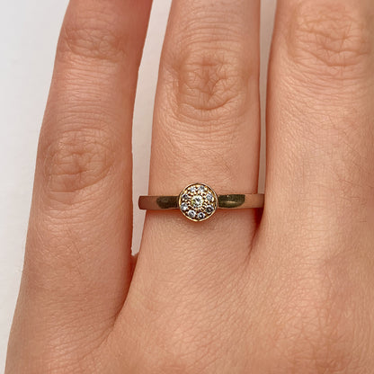 Vintage Diamond Cluster Ring