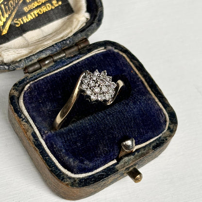 Vintage Diamond Cluster Ring