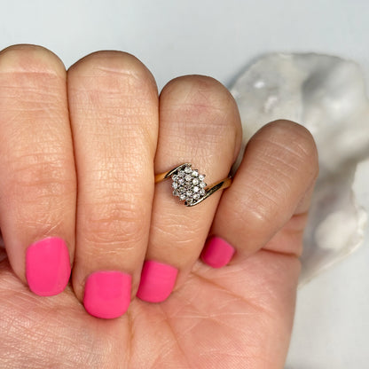 Vintage Diamond Cluster Ring