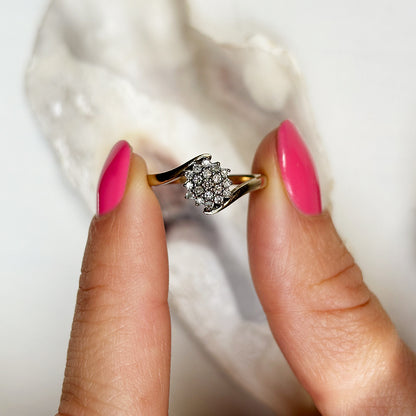 Vintage Diamond Cluster Ring