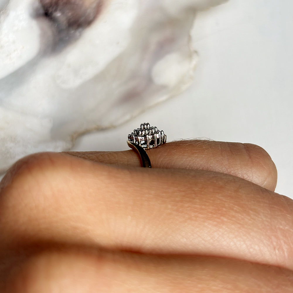 Vintage Diamond Cluster Ring