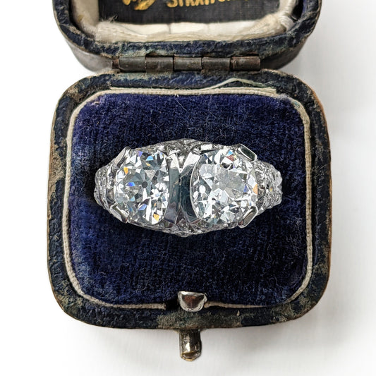 Tiffany & Co Vintage 2ct Old Cut Diamond Platinum Ring