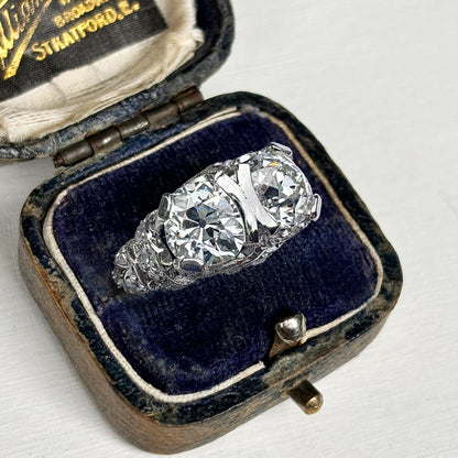 Tiffany & Co Vintage 2ct Old Cut Diamond Platinum Ring