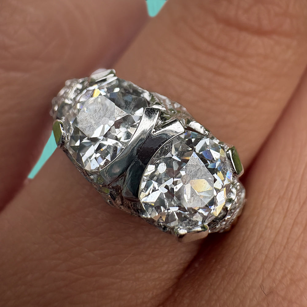Tiffany & Co Vintage 2ct Old Cut Diamond Platinum Ring