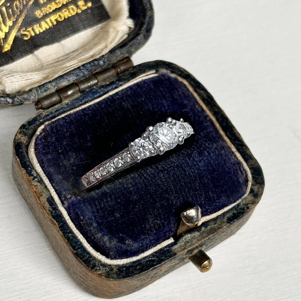 1999 Vintage Diamond Trilogy Ring