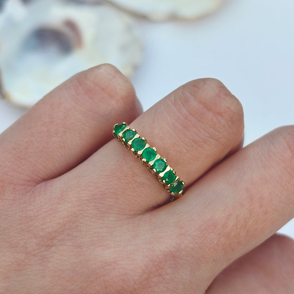 1999 Vintage Emerald Eternity Ring
