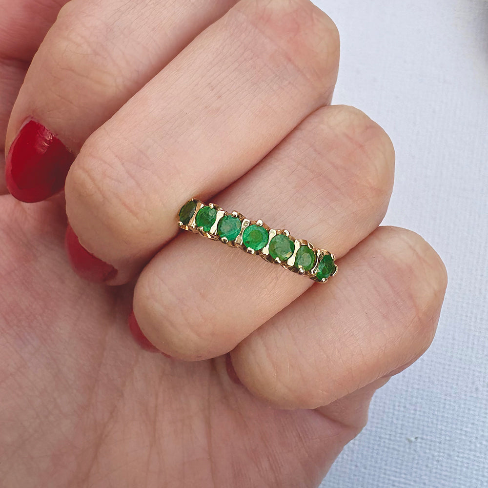 1999 Vintage Emerald Eternity Ring