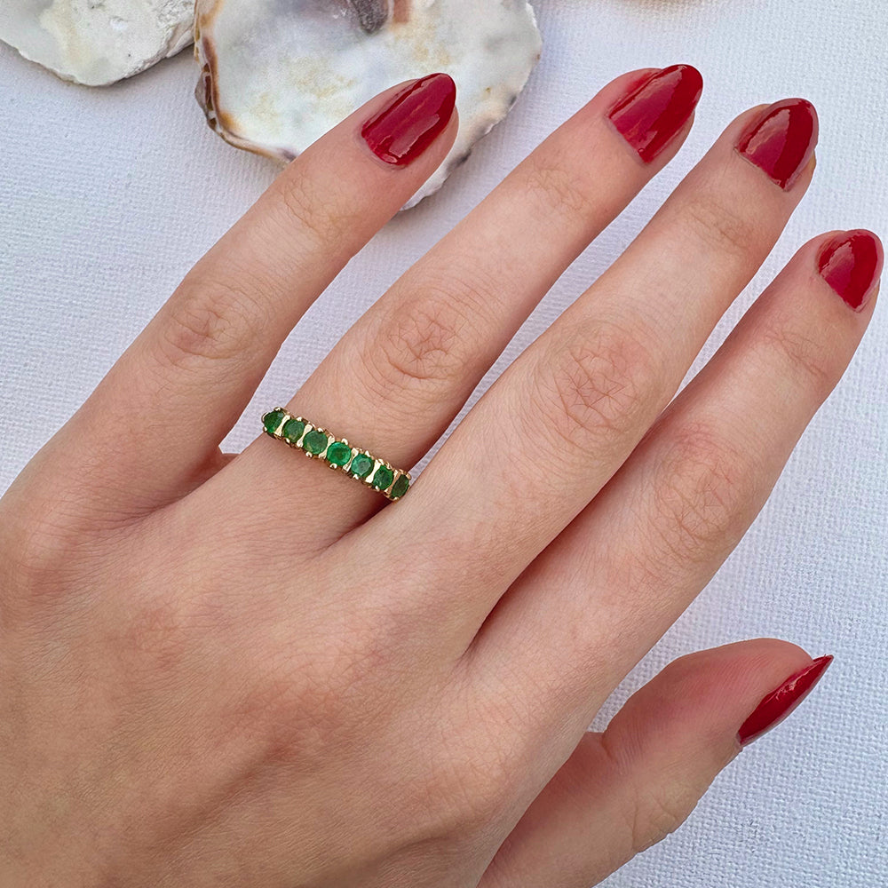 1999 Vintage Emerald Eternity Ring