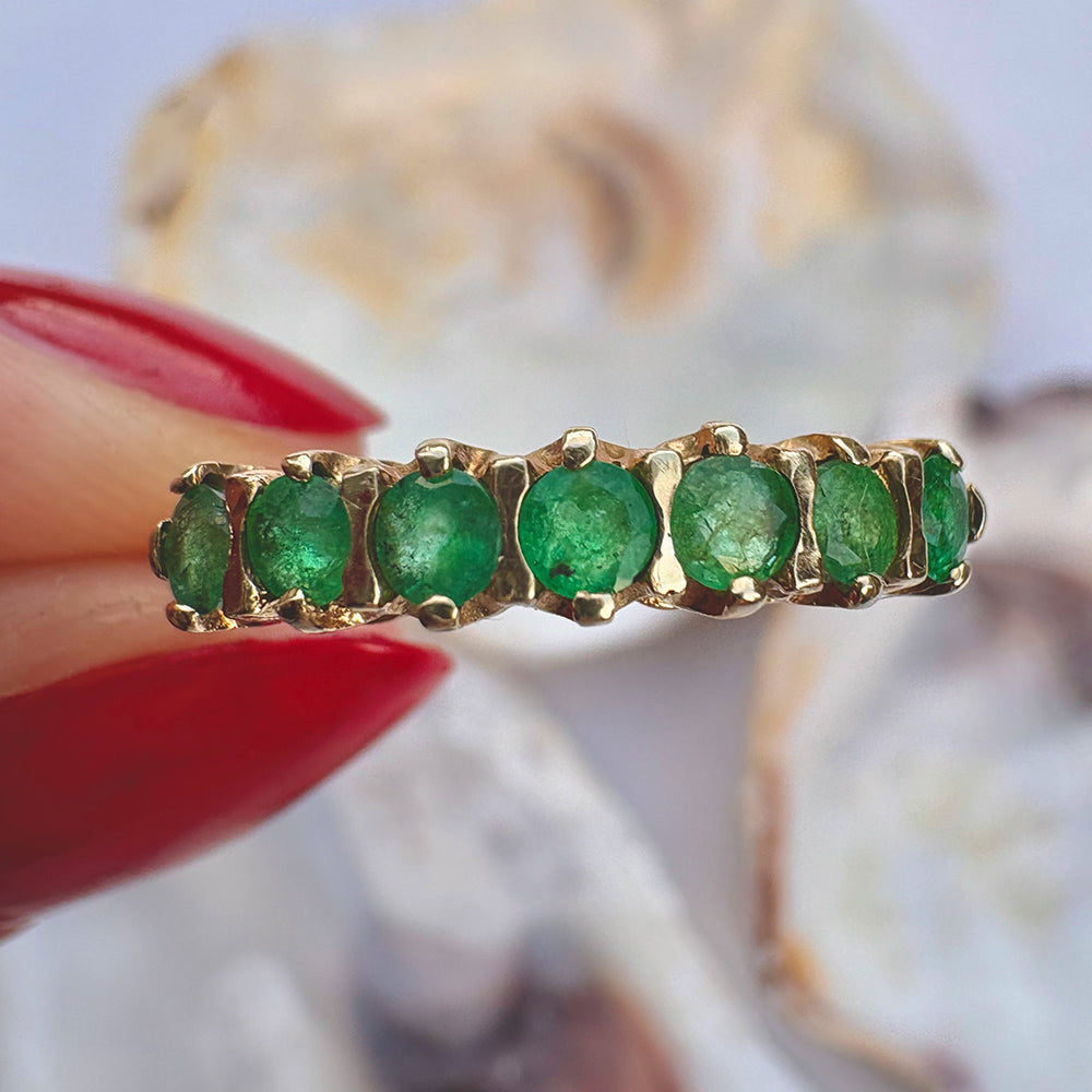 1999 Vintage Emerald Eternity Ring