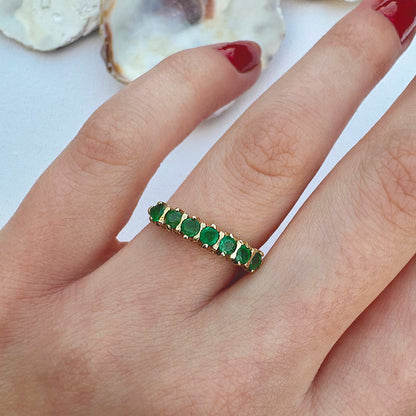 1999 Vintage Emerald Eternity Ring