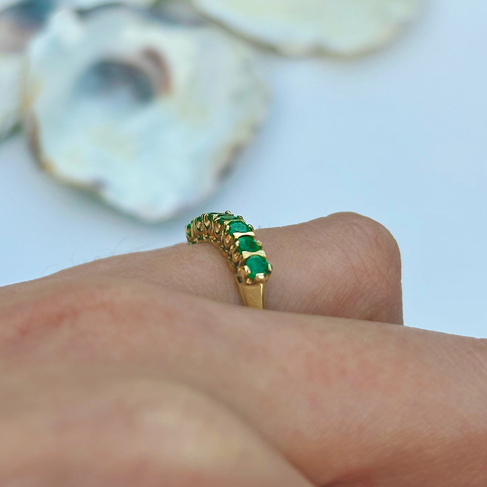 1999 Vintage Emerald Eternity Ring