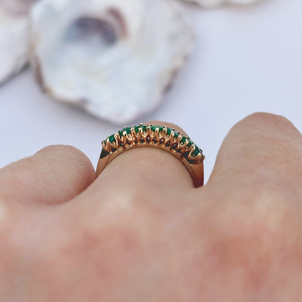 1999 Vintage Emerald Eternity Ring