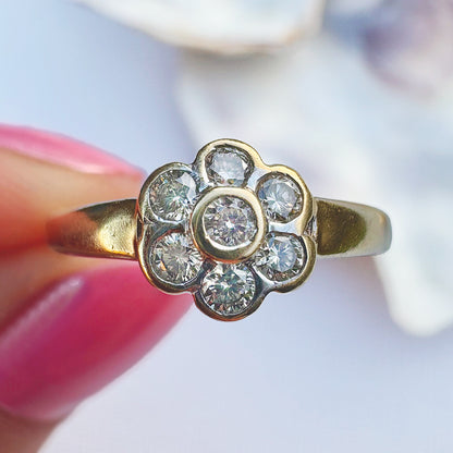 2003 Vintage Diamond Daisy Ring