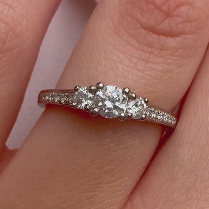 1999 Vintage Diamond Trilogy Ring