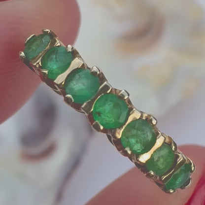 1999 Vintage Emerald Eternity Ring