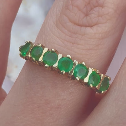 1999 Vintage Emerald Eternity Ring