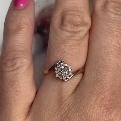 Vintage Diamond Cluster Ring