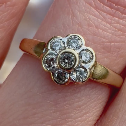 2003 Vintage Diamond Daisy Ring