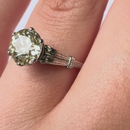 Vintage 1.52ct Diamond Solitaire Engagement Ring