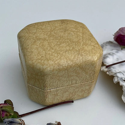 Antique Soft Yellow Ring Box