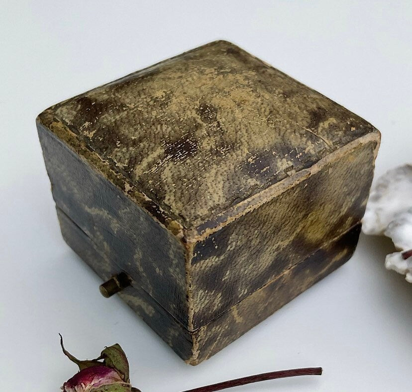 Antique Tortoise Shell Ring Box